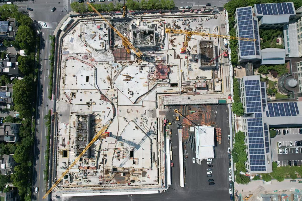 一建集团张江传奇广场改造全面开启上部结构施工